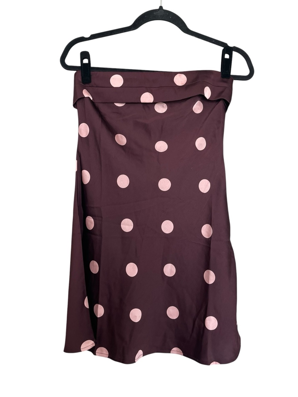Princess Polly A-Line Skirt with Pink Polka Dots